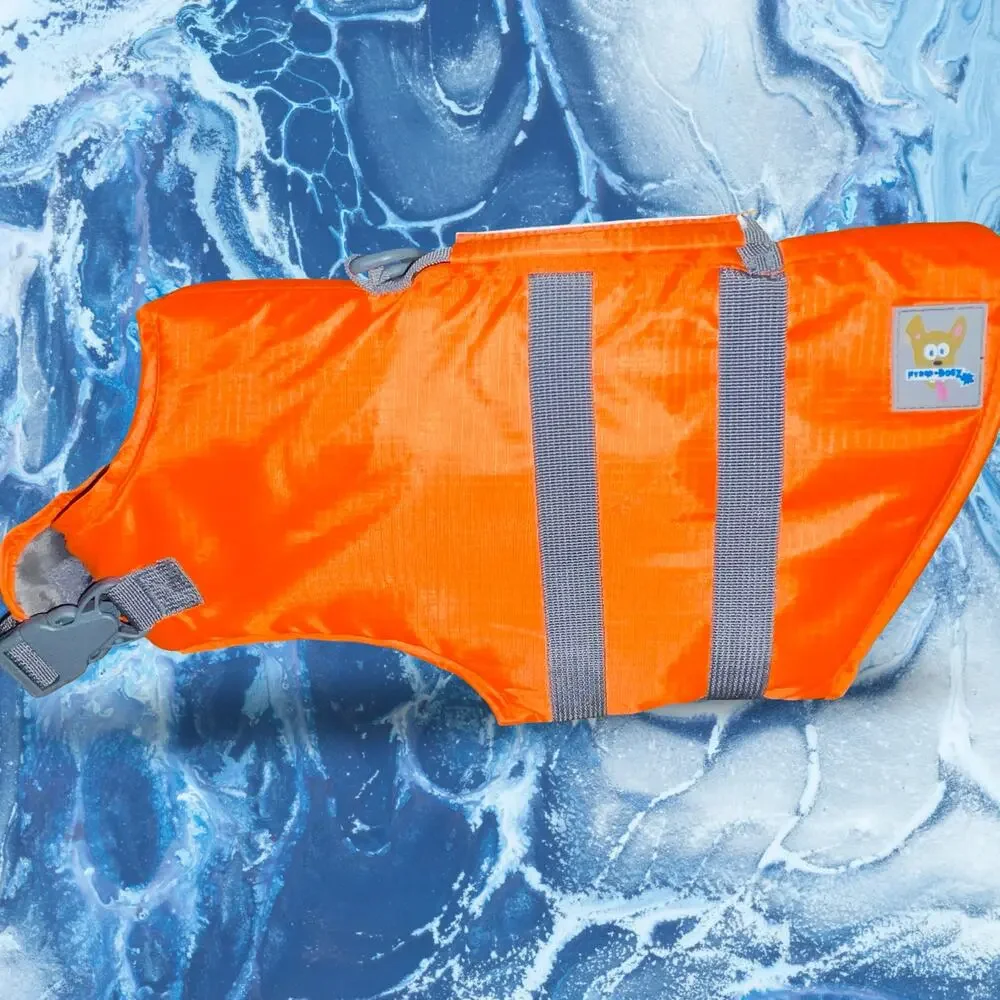 HydroDogz Orange Dog Life Jacket Medium 25-55 lbs Safety Vest Buoyancy Paddler